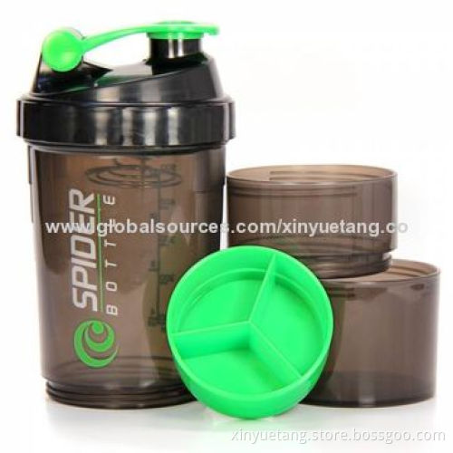 500ML-Capacity Plastic Custom Color Protein Shaker Bottle for SaleNew